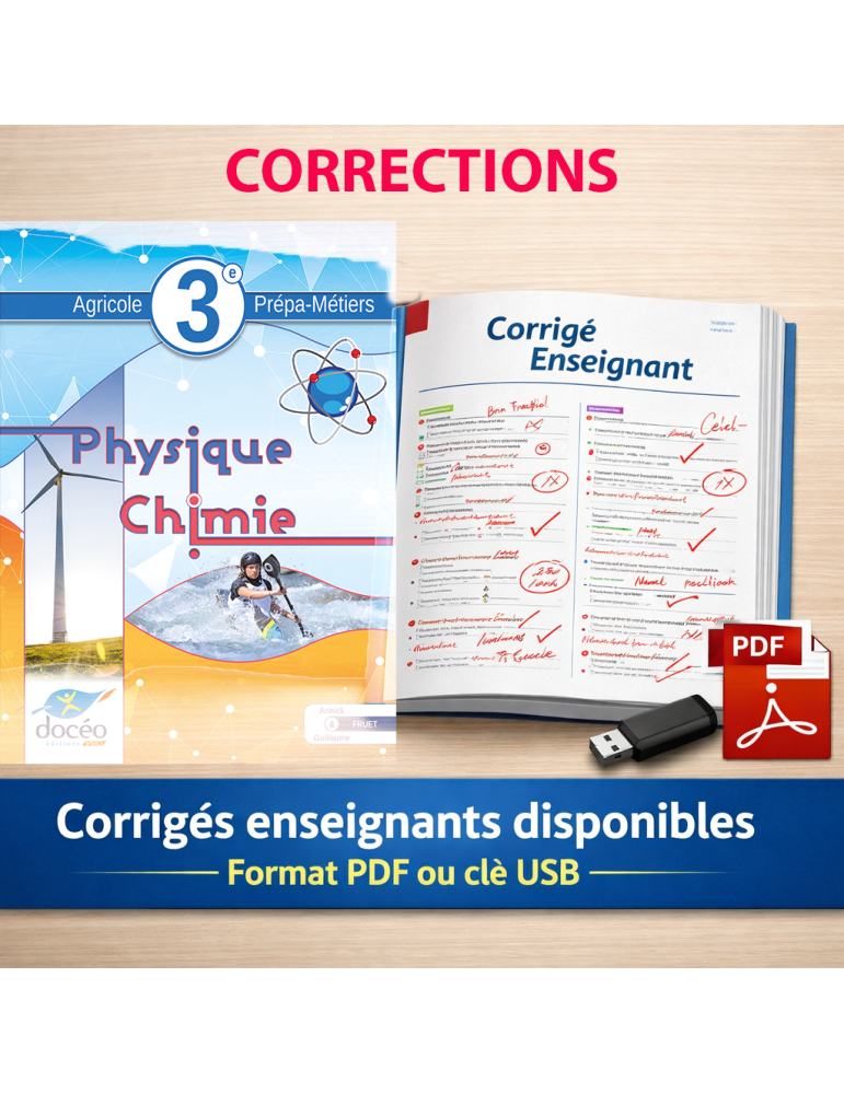 corrections - Physique-chimie-3eme Agricole - 3eme Prépa Métiers