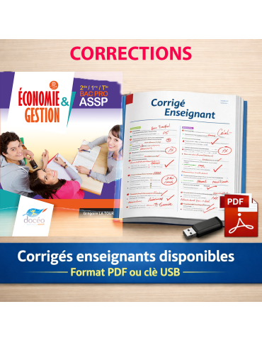 Corrections - Economie et Gestion-Bac Pro ASSP
