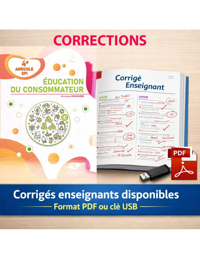 corrigés Sciences Economiques - Education du consommateur 4eme agricole