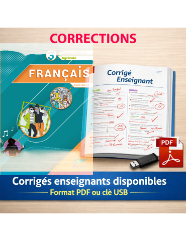 corrigés 3e agricole - 3e prépa métiers français