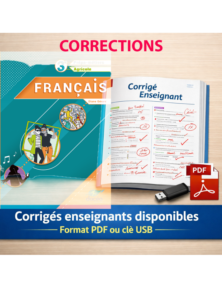 corrigés 3e agricole - 3e prépa métiers français