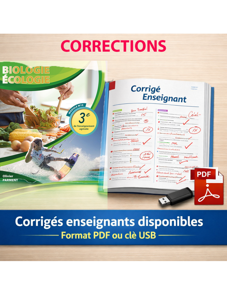 corrigés 3eme agricole biologie écologie