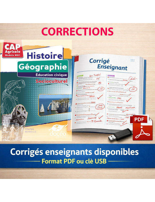 corrigés CAP Agricole Histoire géo EMC socio culture