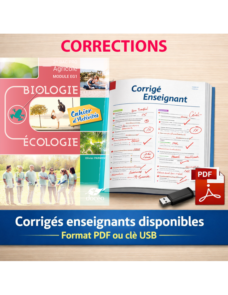 Seconde Bac Pro Agricole -Corrections - Biologie-Ecologie - Module EG1