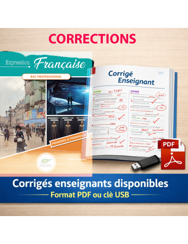 corrections Français 1ere Terminale Bac pro