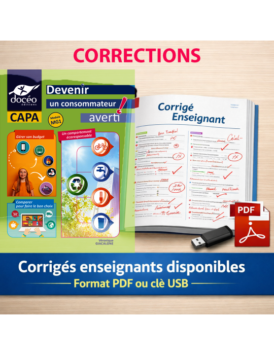 CORRECTIONS CAP DEVENIR UN CONSOMMATEUR AVERTI