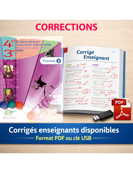 corrigés 4eme 3eme Agricole Socio-culturel Histoire des Arts