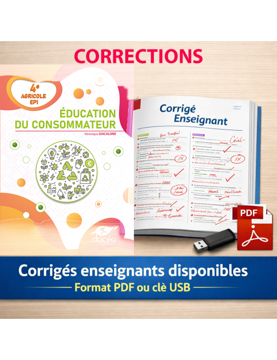corrigés Sciences Economiques - Education du consommateur 4eme agricole
