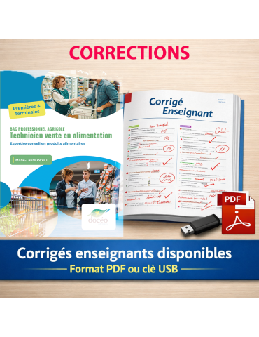 corrigés Vente-Alimentation 1-Bac Pro Agricole - Module MP2