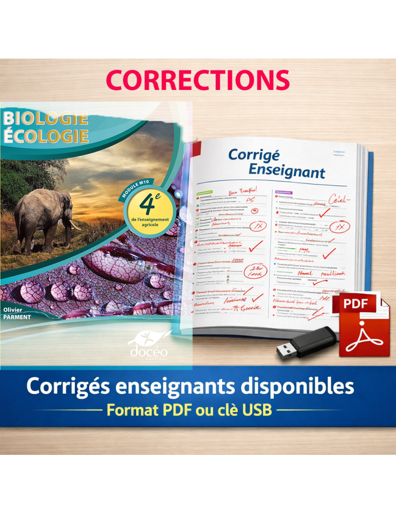 corrigés bio ecologie 4e agricole