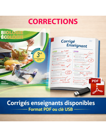 corrigés 3eme agricole biologie écologie