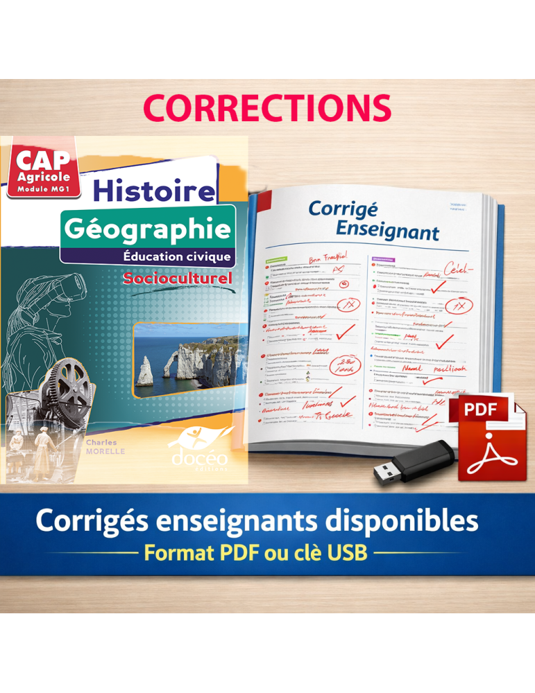 corrigés CAP Agricole Histoire géo EMC socio culture