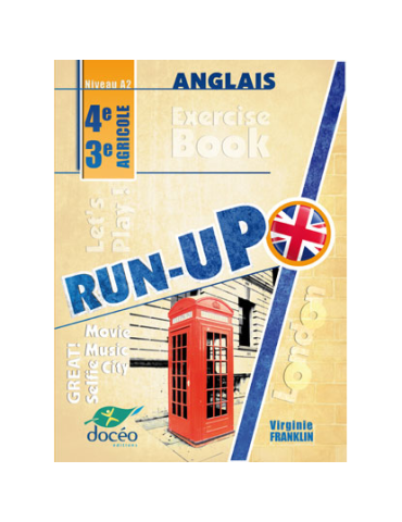 Exercise book anglais - RUN-UP - Niveau A2 - 4e / 3e...