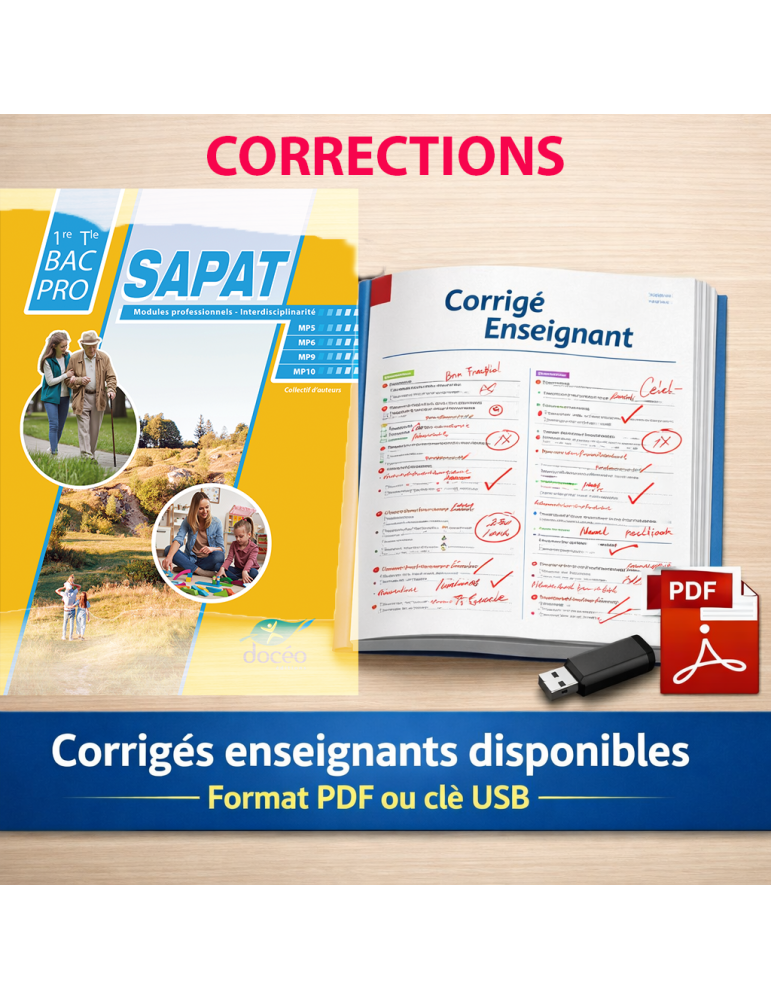 1ere Terminale Bac Pro SAPAT- Corrections - Modules professionnels - Interdisciplinarité
