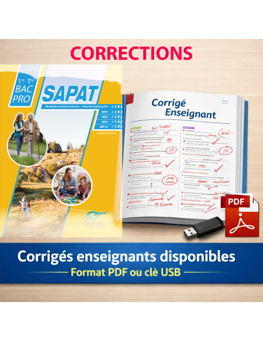 1ere Terminale Bac Pro SAPAT- Corrections - Modules professionnels - Interdisciplinarité